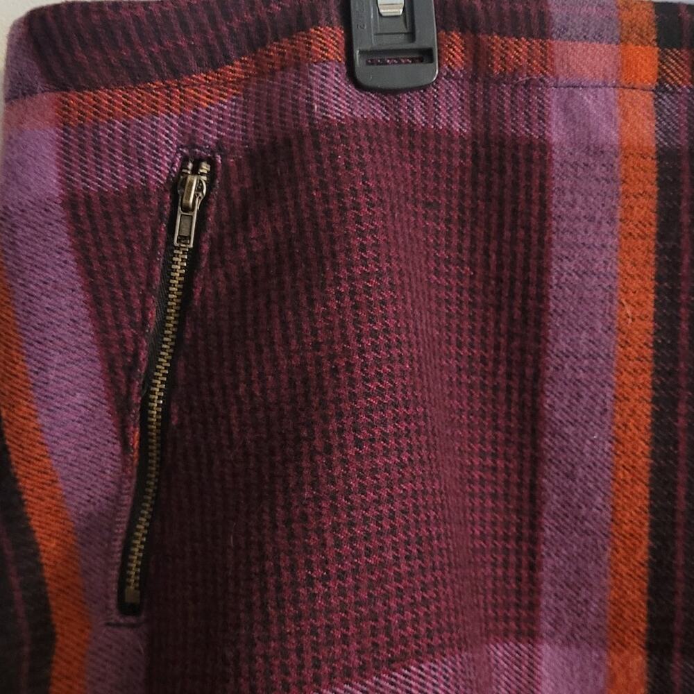 Stylus Plaid Skirt 16W Preppy Academia Wool Feel Lined Workwear Classic Plus - Picture 7 of 9